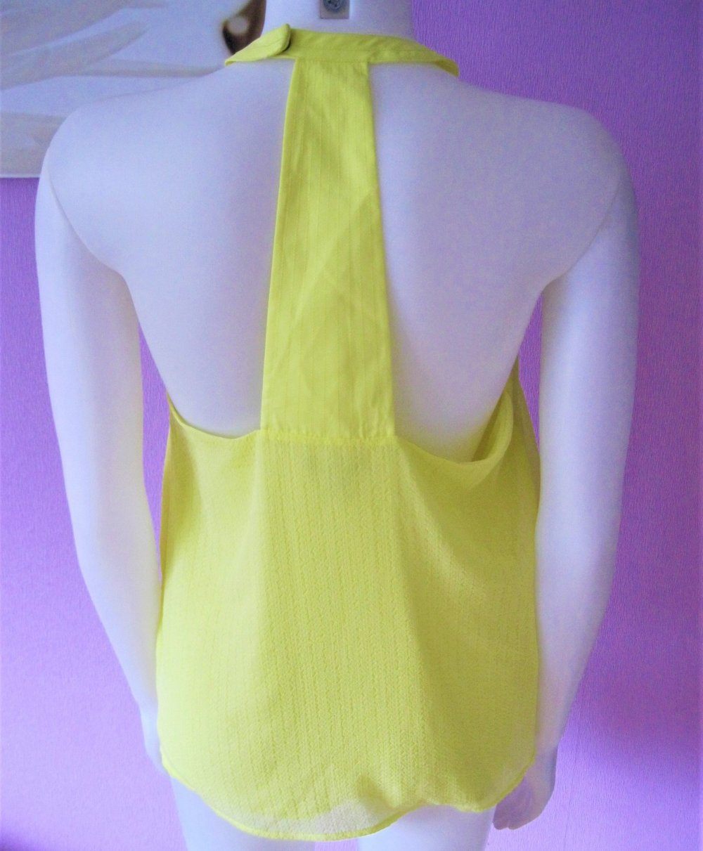 Neckholder-Top # gelb # Gr. 38 # H&M