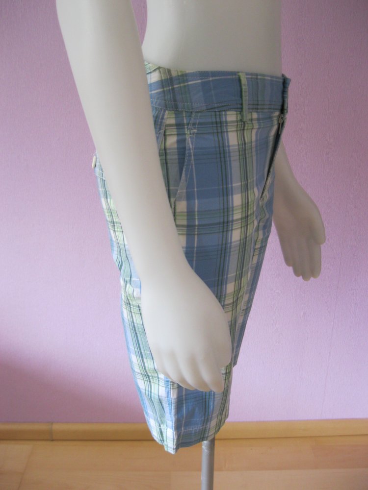 Bermuda # Jackpot # Kariert # Golf # Blau/Grün/Weiß # 32