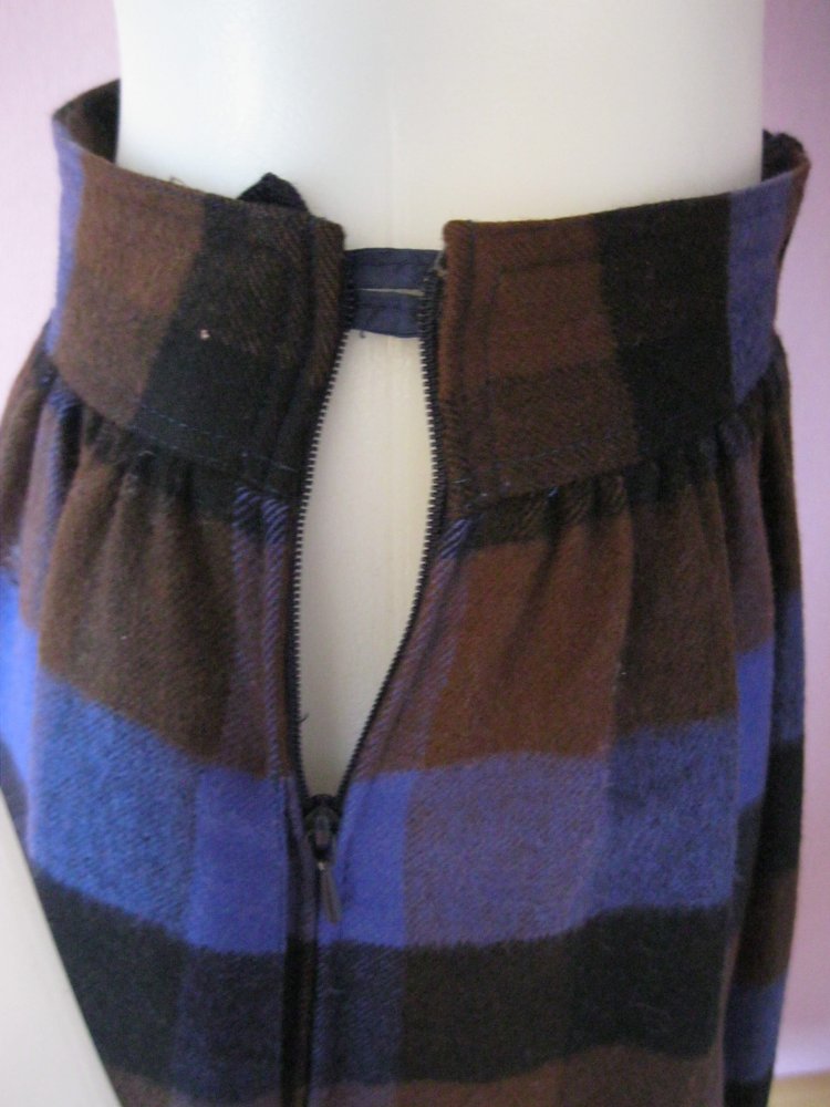 Tulpenrock # Vintage # Alexander # 100% Schurwolle # kariert # 38