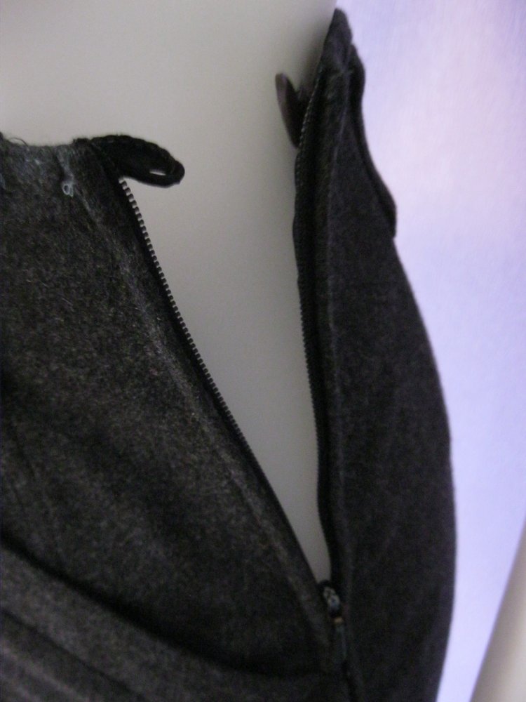 Rock # Schurwolle # Bogner # Dunkelgrau # 38