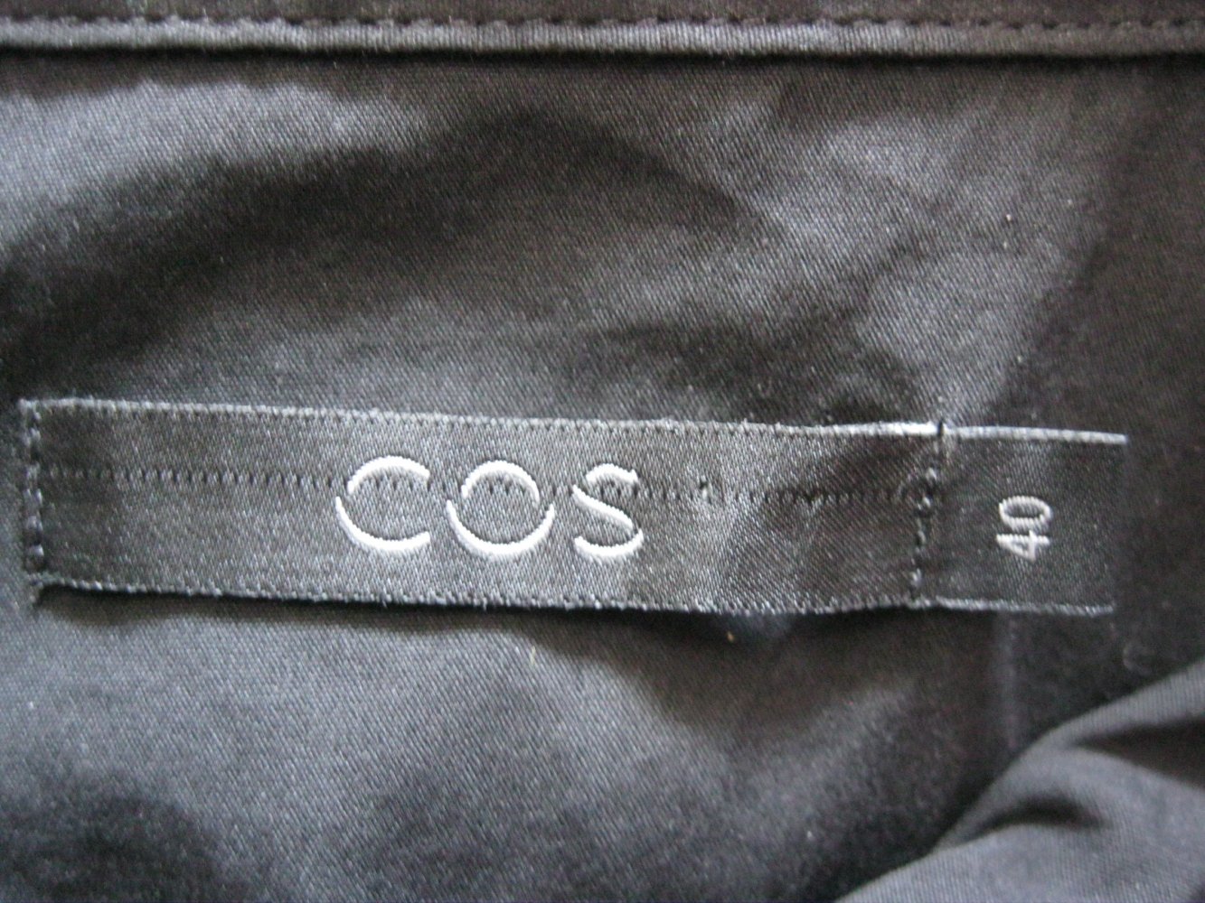 Bluse # COS # kurzärmlig # Schwarz # 40