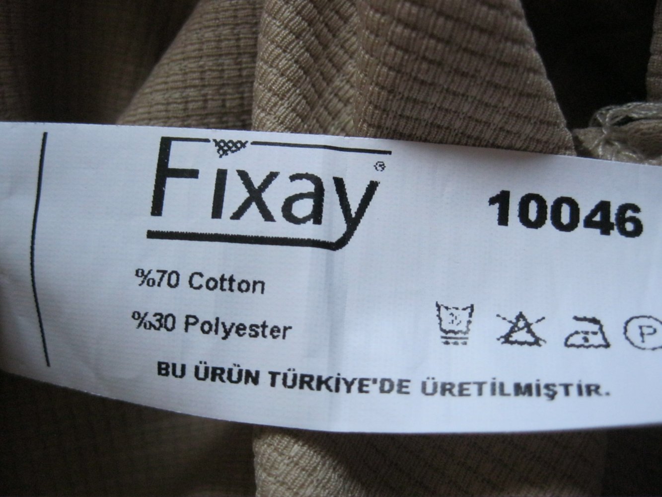 Fixay Culotte 3/4 Hose Schlupfhose Beige Baumwolle L