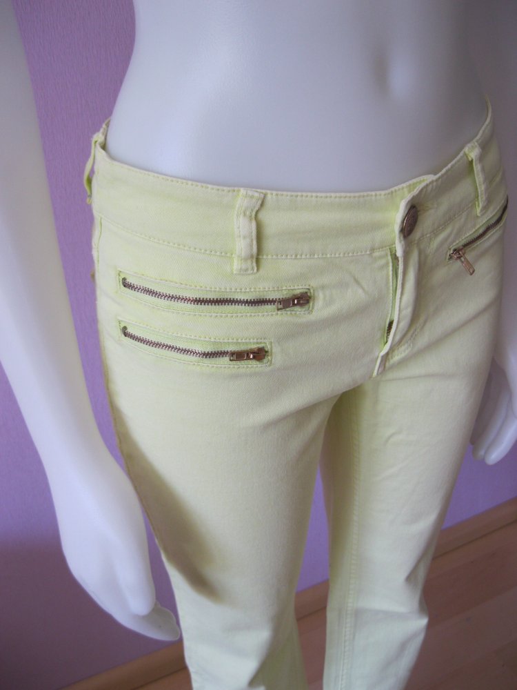 Röhrenjeans # Amisu # Wachsgelb # Wax Yellow # 36