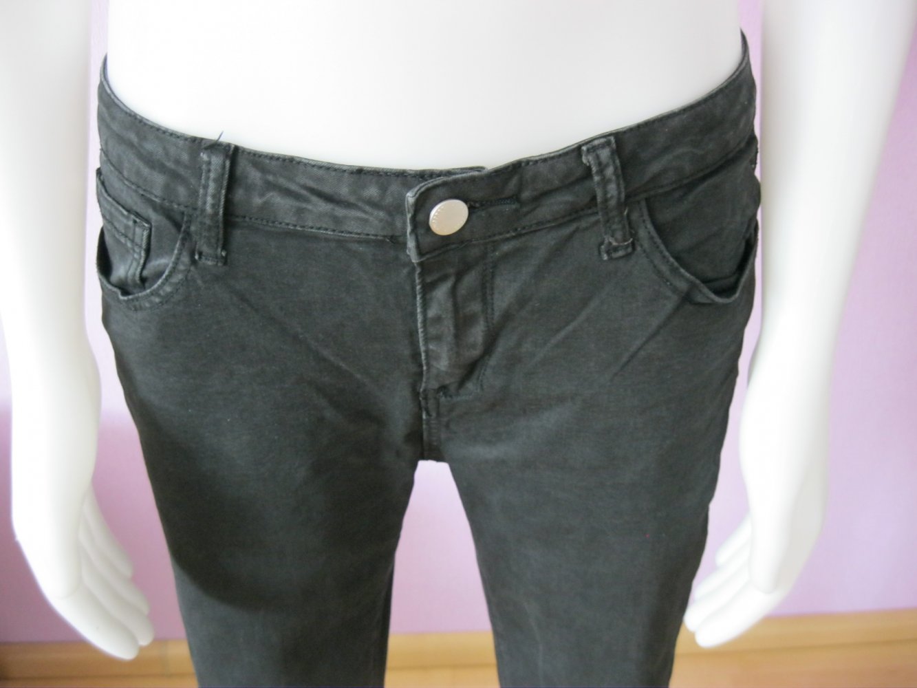 Skinny Jeans # Neuwertig # Chicoree # Ripped # schwarz # M
