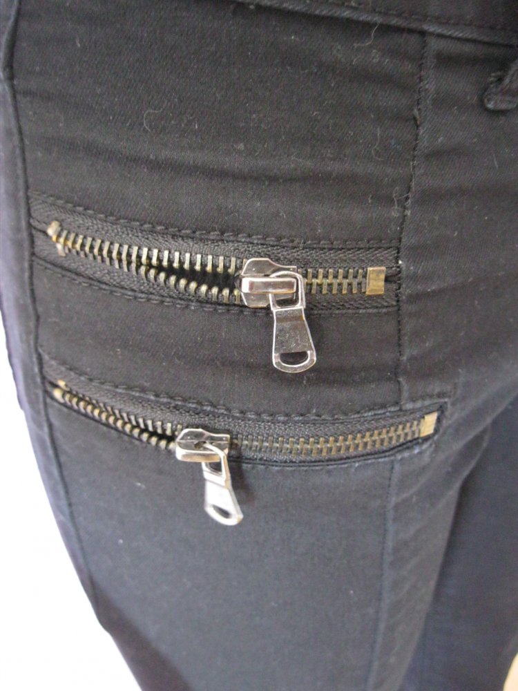 Skinny Jeans # Haily's # ripped # Schwarz # XS