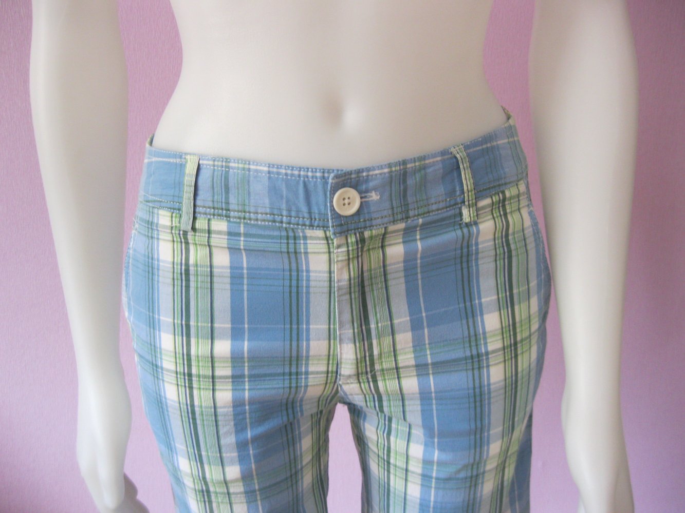 Bermuda # Jackpot # Kariert # Golf # Blau/Grün/Weiß # 32