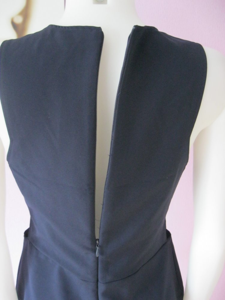 Top # Bluse # ärmellos # H&M # Marineblau # 38