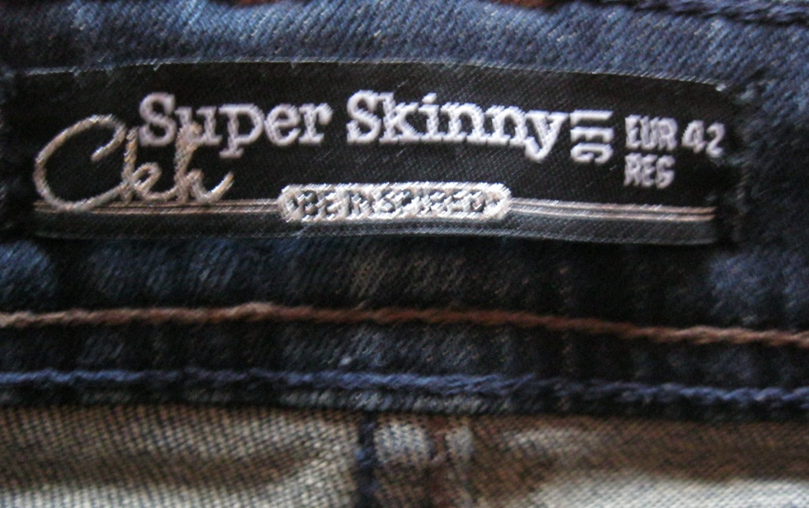 Skinny Jeans # Amisu # Dark Denim # Schwarz # 32