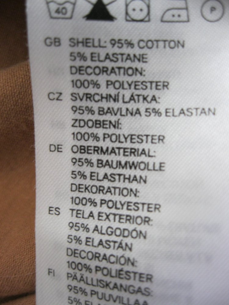 Shirt # 3/4-Arm # H&M # Braun # Schulter-Besatz # S