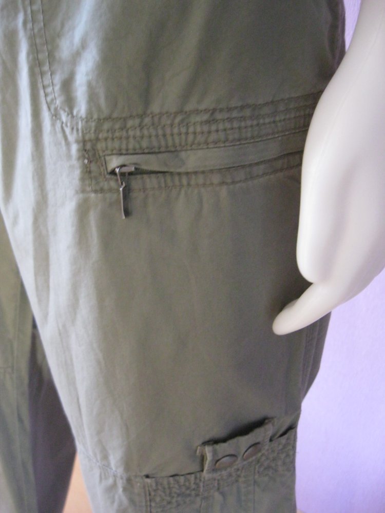 NEU s.Oliver Schlaghose Cargohose Khaki 100% Baumwolle 42