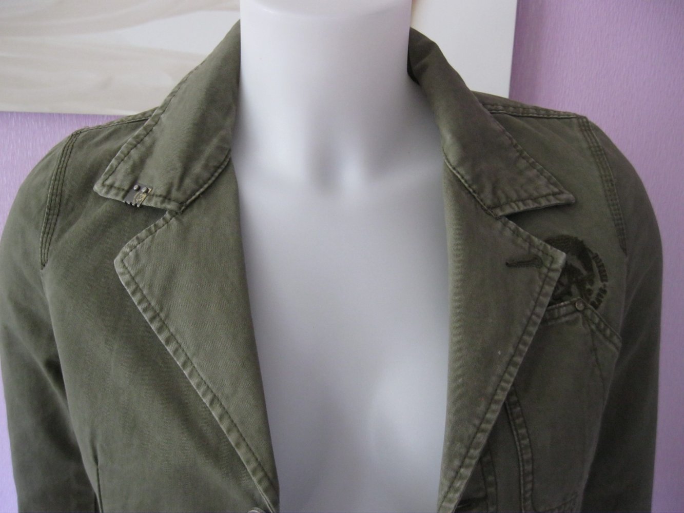 Kurzjacke # Blazer # Diesel # Denim # Oliv# M