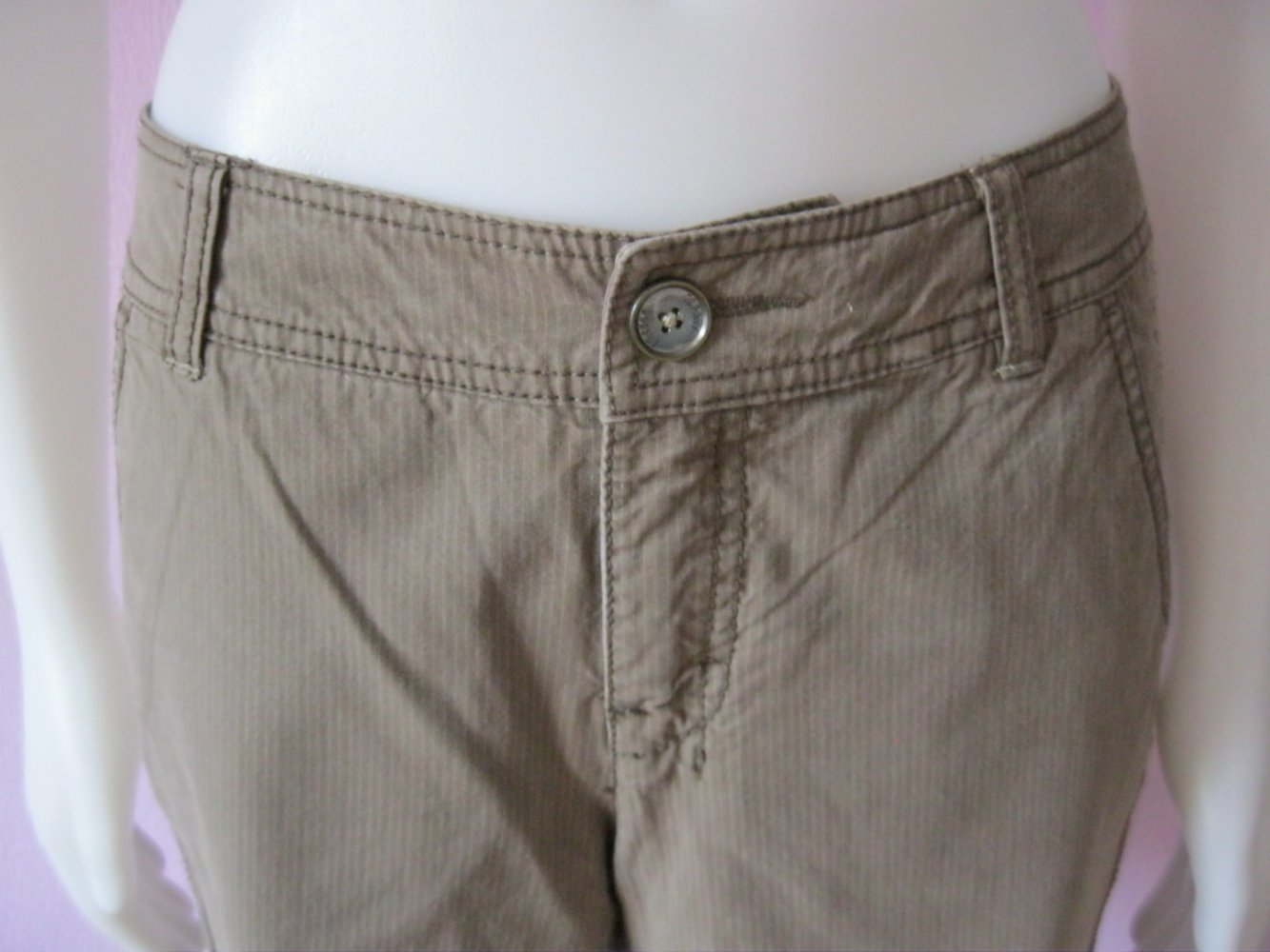 Stoffhose # Esprit # Khaki # Nadelstreifen # 34