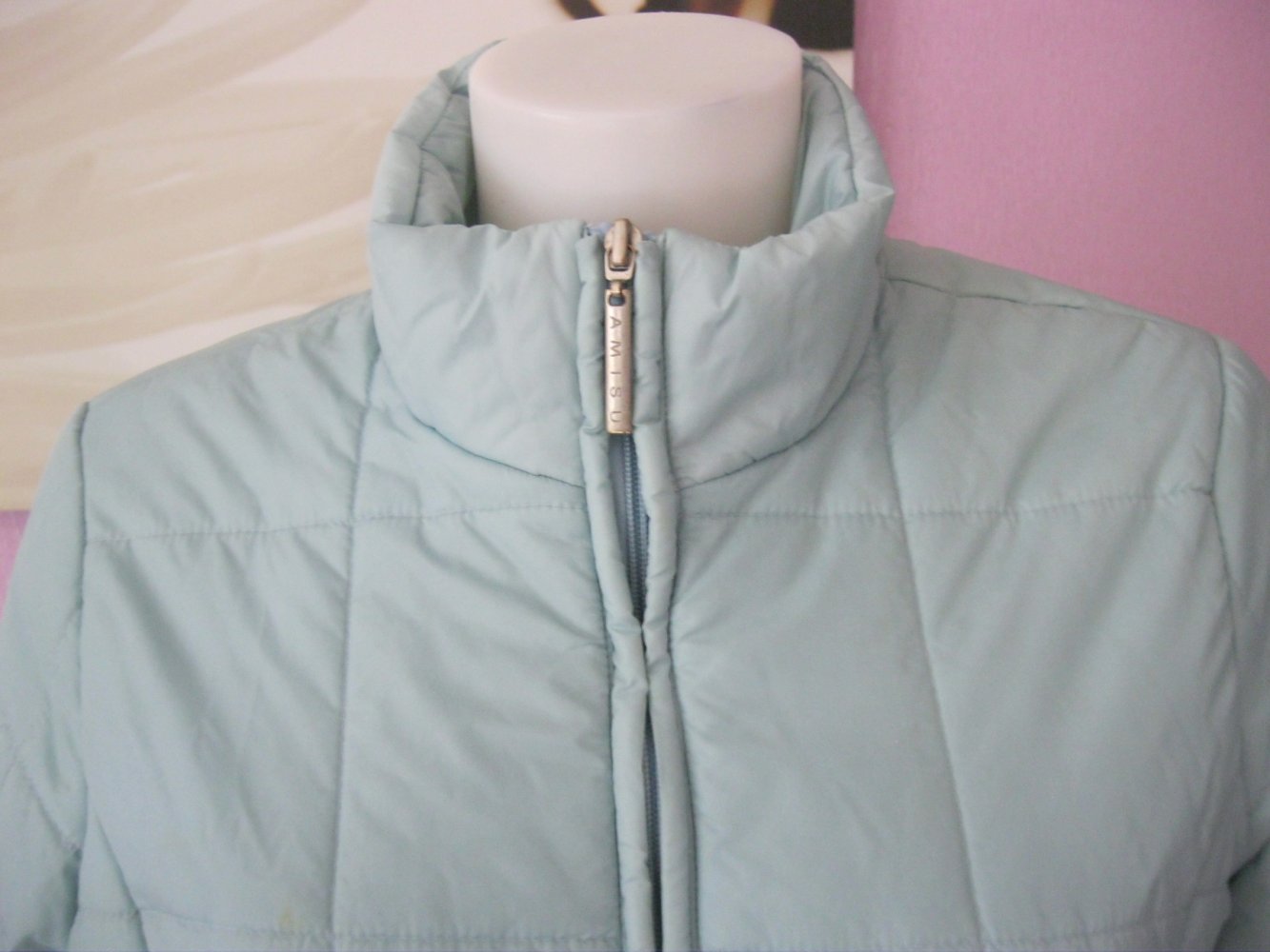 Amisu Steppjacke Winterjacke Hellblau 38