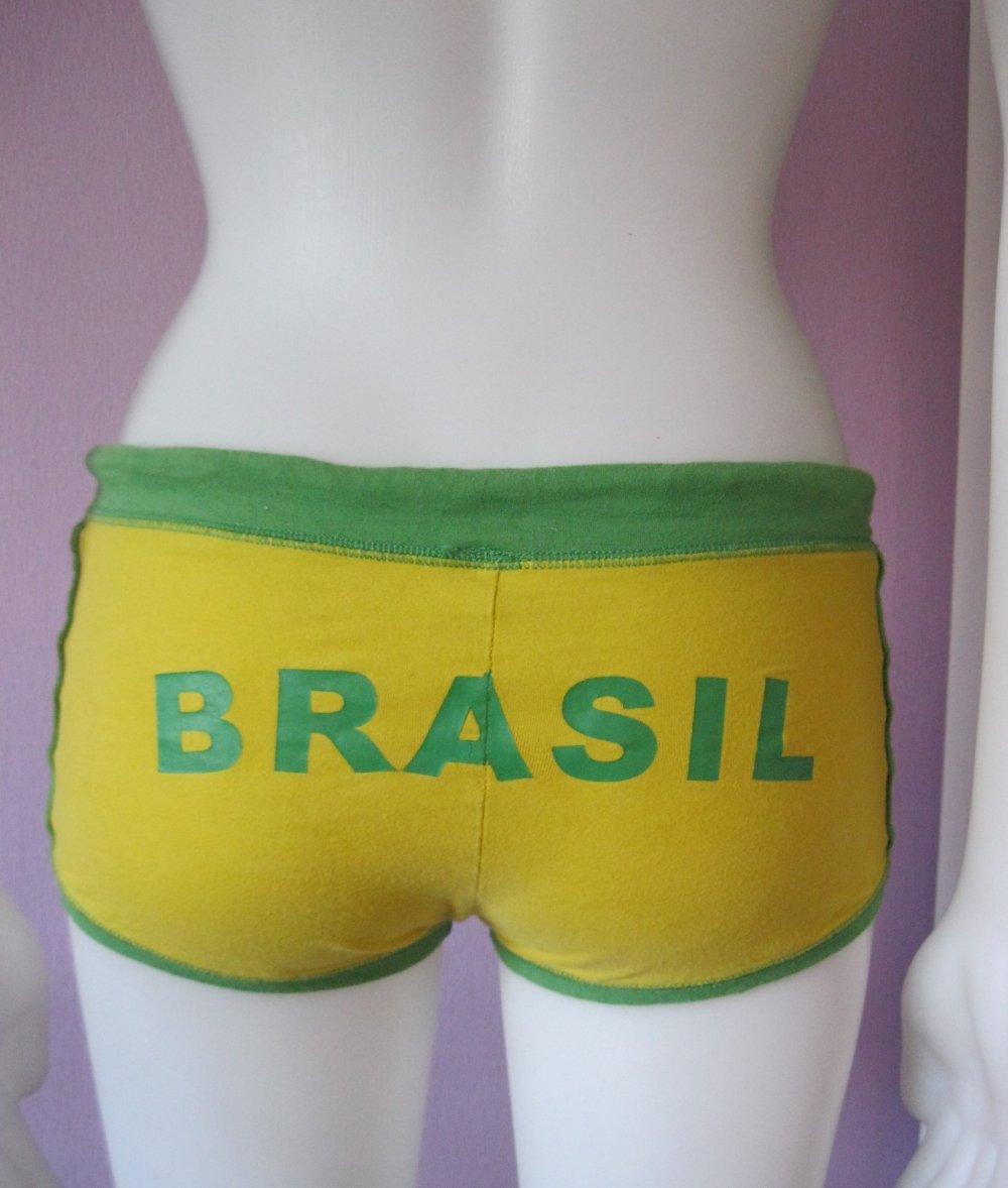 Shorts # forever 18 # Gr. S # grün gelb