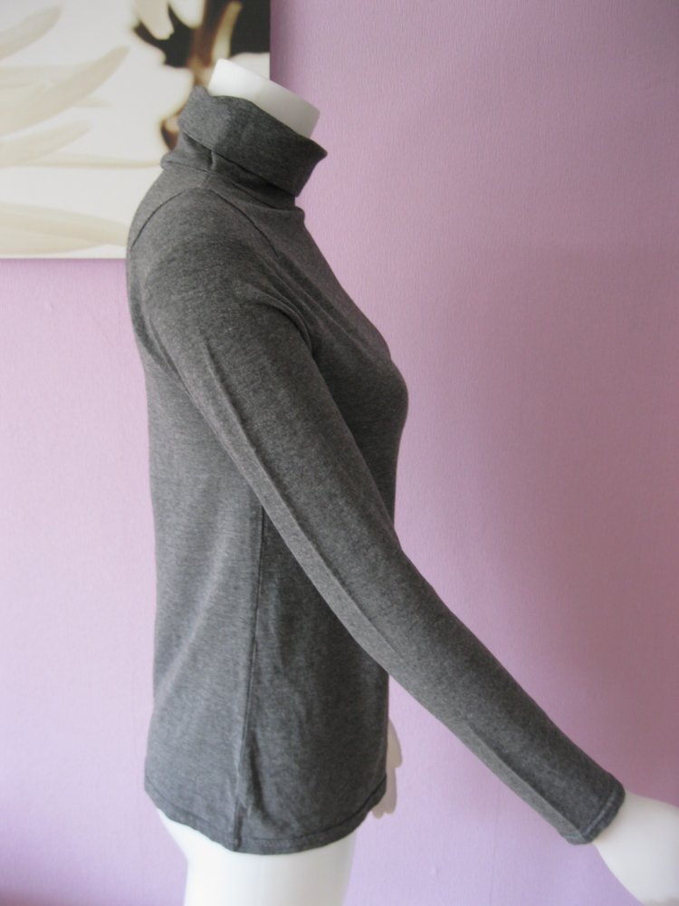 Rollkragen-Shirt # Chicoree # grau # L