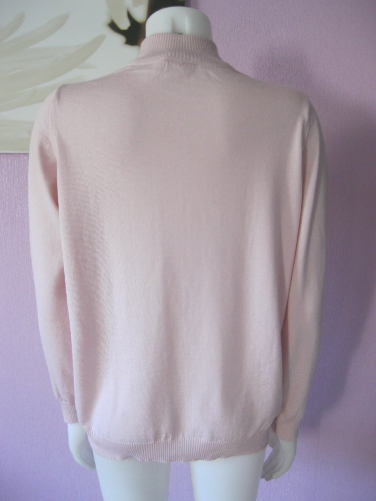 März Feinstrickpulli 100% Schurwolle Rosé 44