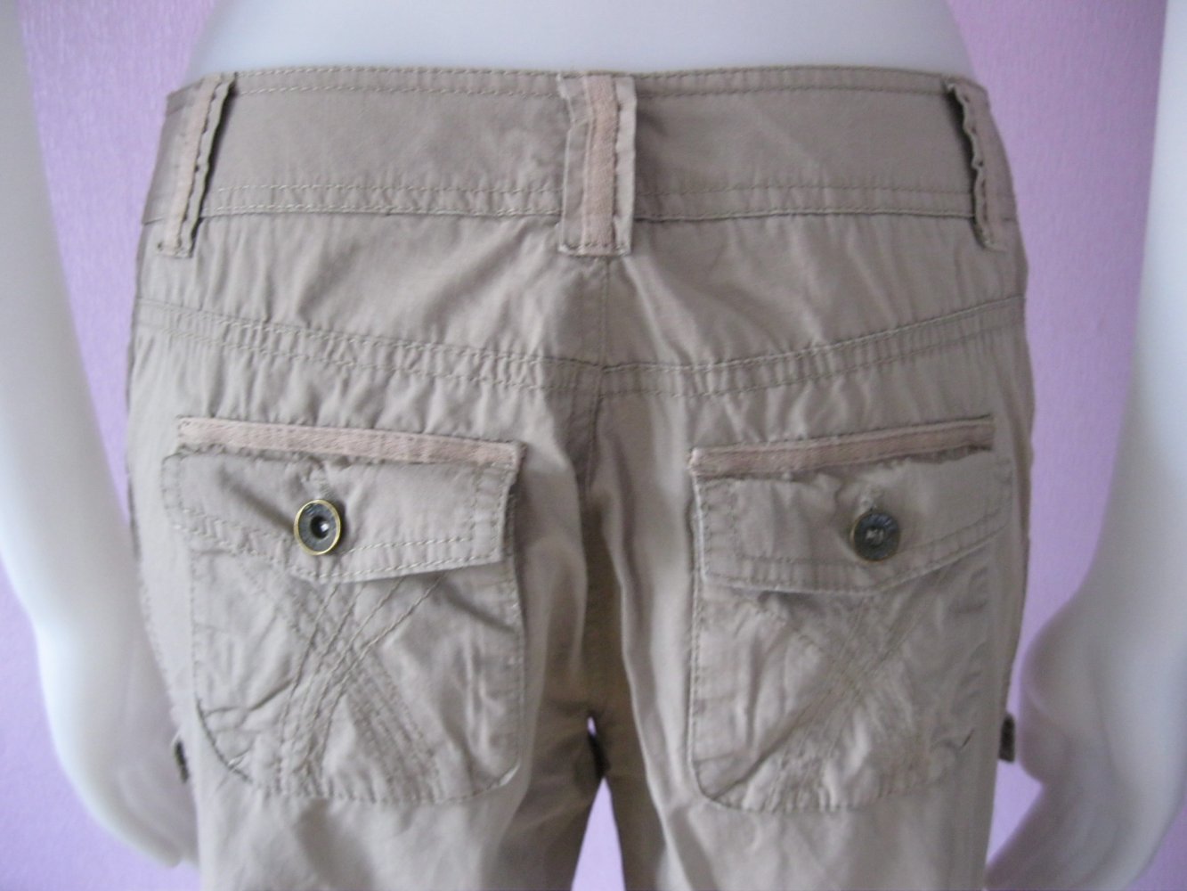 Cargohose # Esprit # 100% Baumwolle # Sandfarben # 36