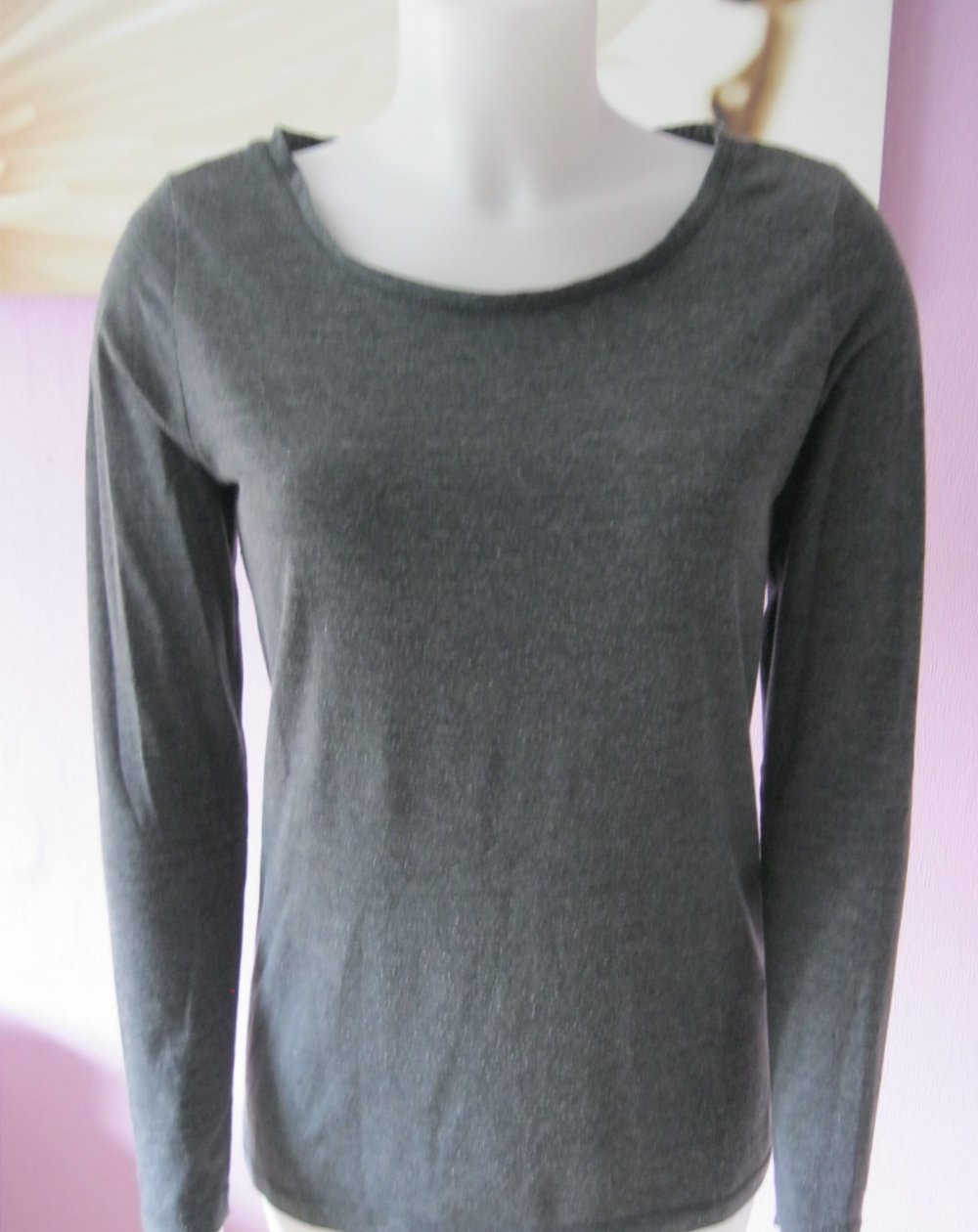 Sweatshirt # Basics Clockhouse # grau # L
