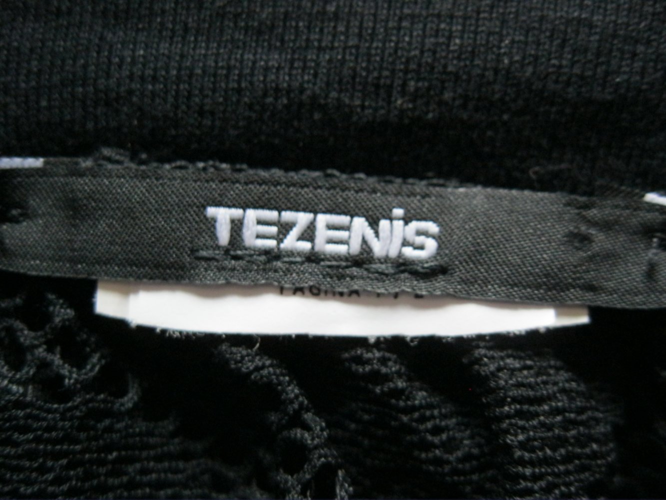 Minirock # Tezenis # schwarz # Spitze # S