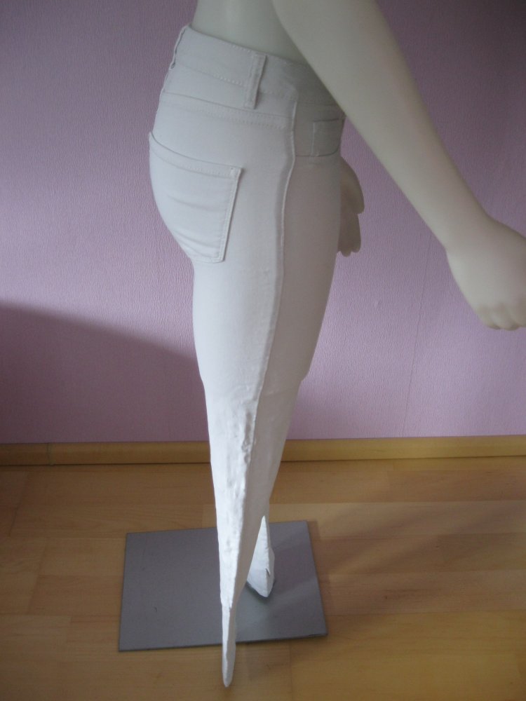 Skinny Jeans # pieces # weiß # XS