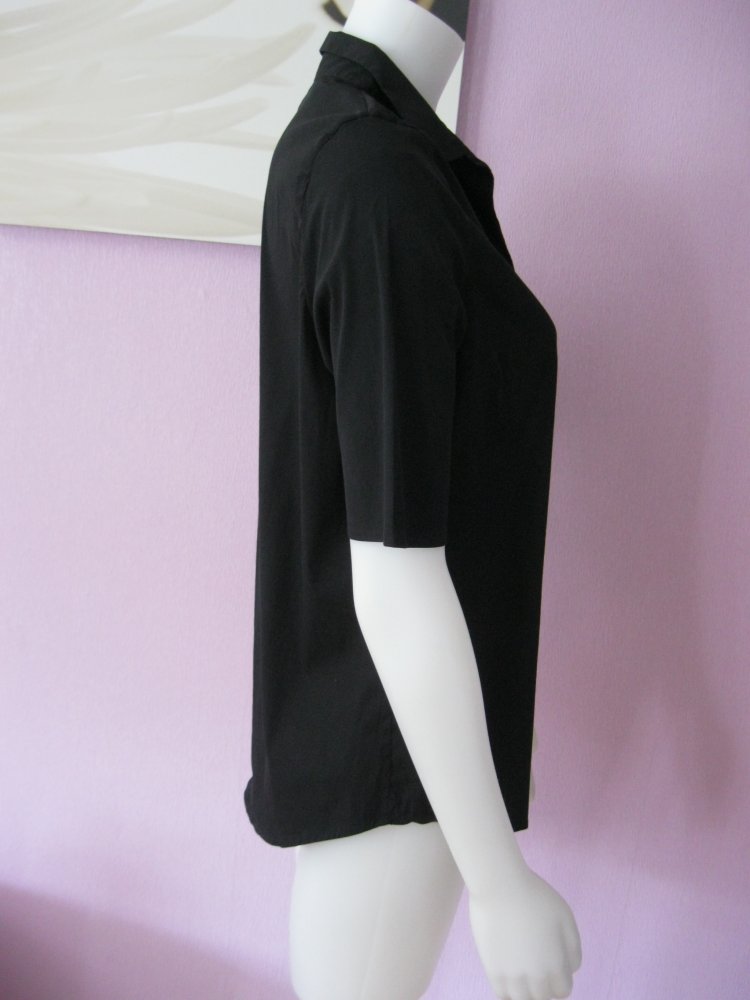 Bluse # COS # kurzärmlig # Schwarz # 40