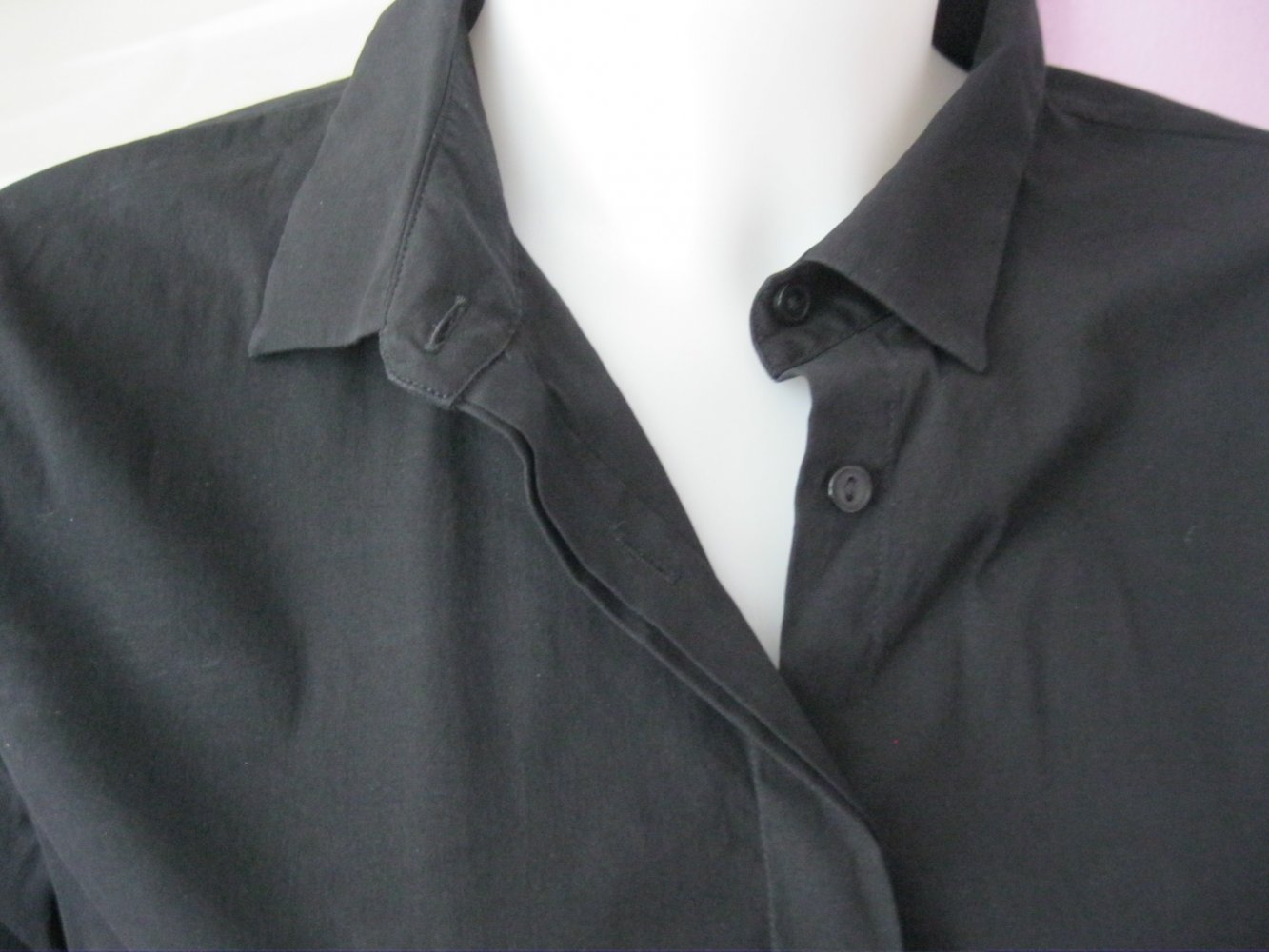Bluse # COS # kurzärmlig # Schwarz # 40