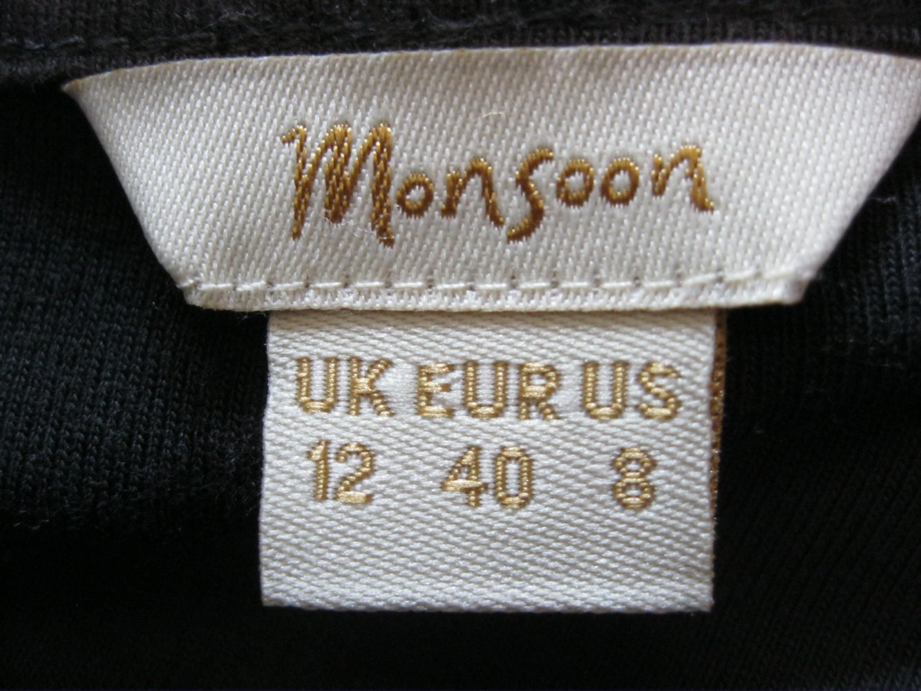 Kleid # Halbarm # Monsoon # Grau/Schwarz # Blumenmuster # 40