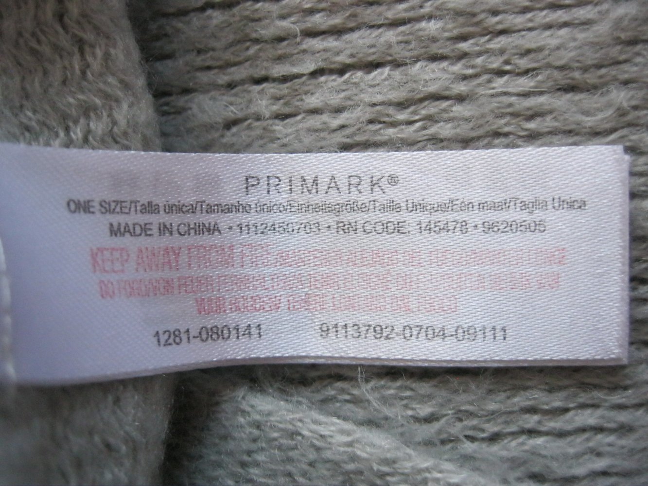 Primark Schal Tuch Grau Fransen