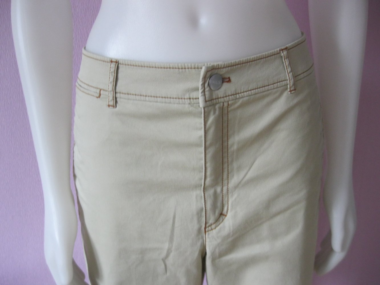 Stoffhose # Rosner # Mareike # Outdoor-Hose # Creme # Baumwolle # 38