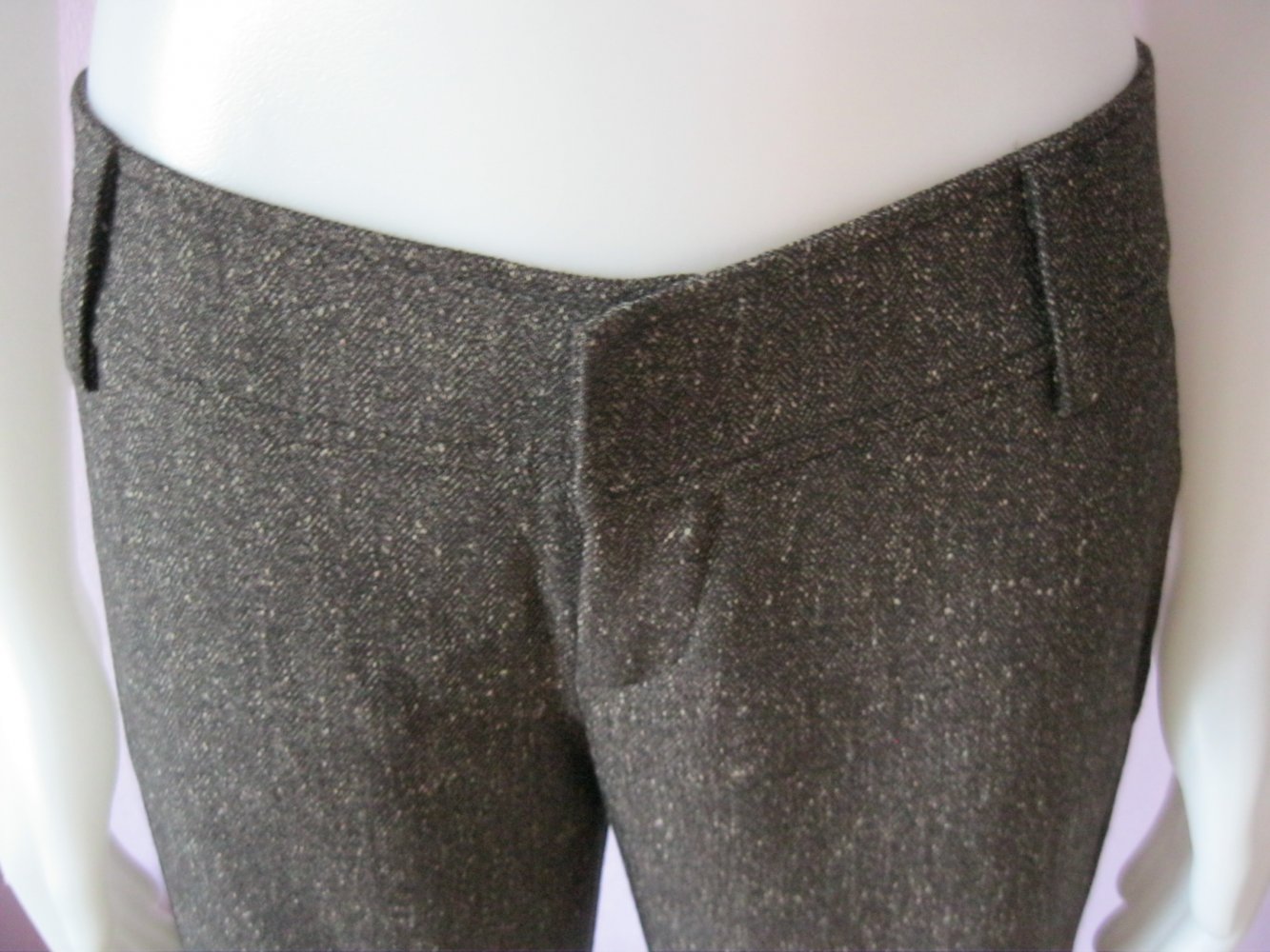 Stoffhose # Hüfthose # Braun meliert # Psyco Girl # 42/44