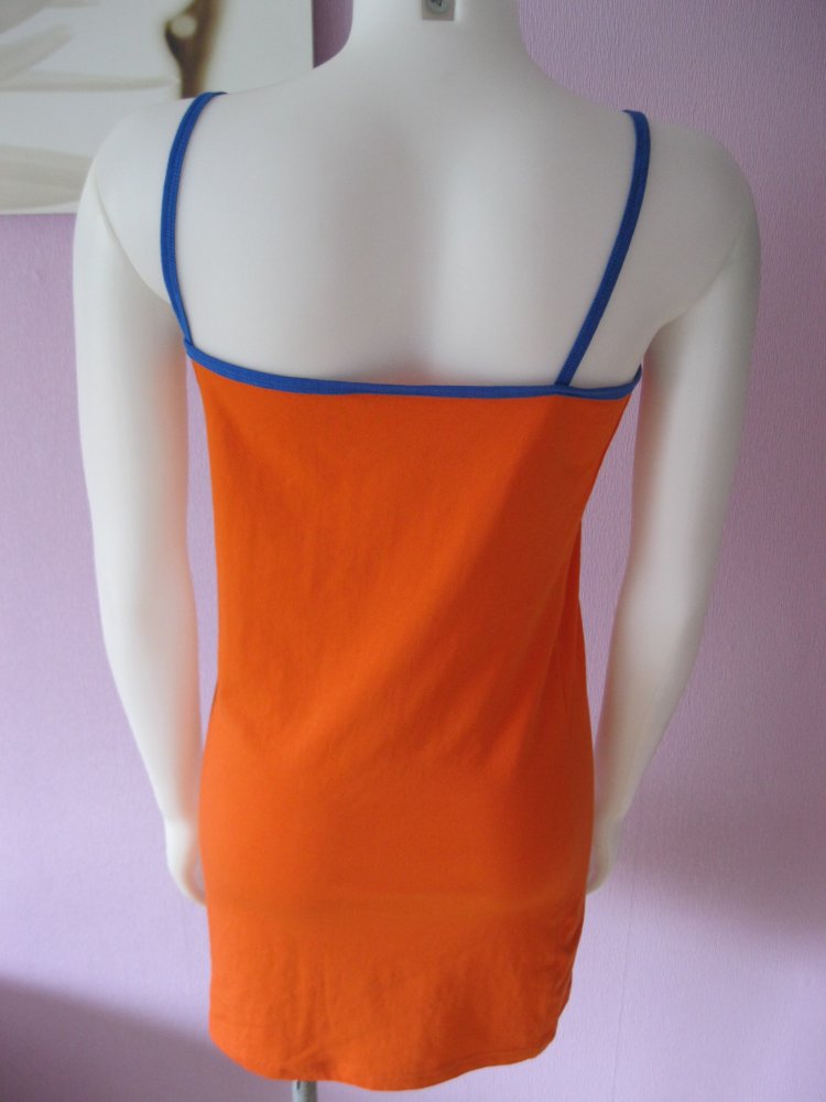 Trägerkleid # Blockstreifen # orange/gelb/blau # S
