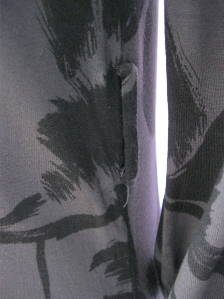 Kleid # Halbarm # Monsoon # Grau/Schwarz # Blumenmuster # 40