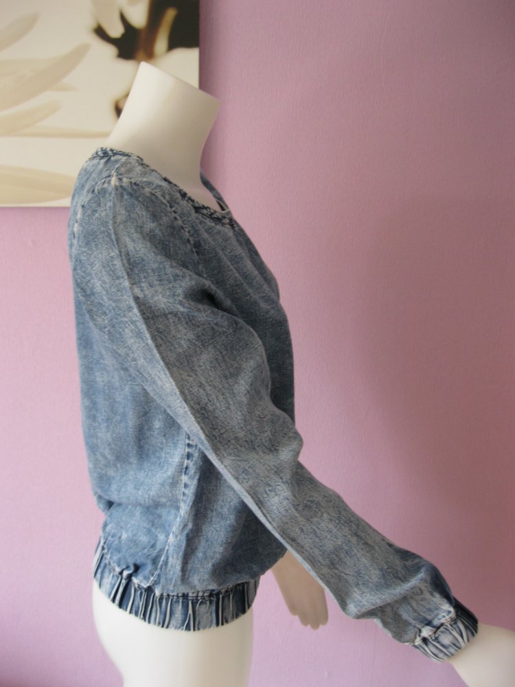 Jeans-Bluse # H&M # Blau # 34