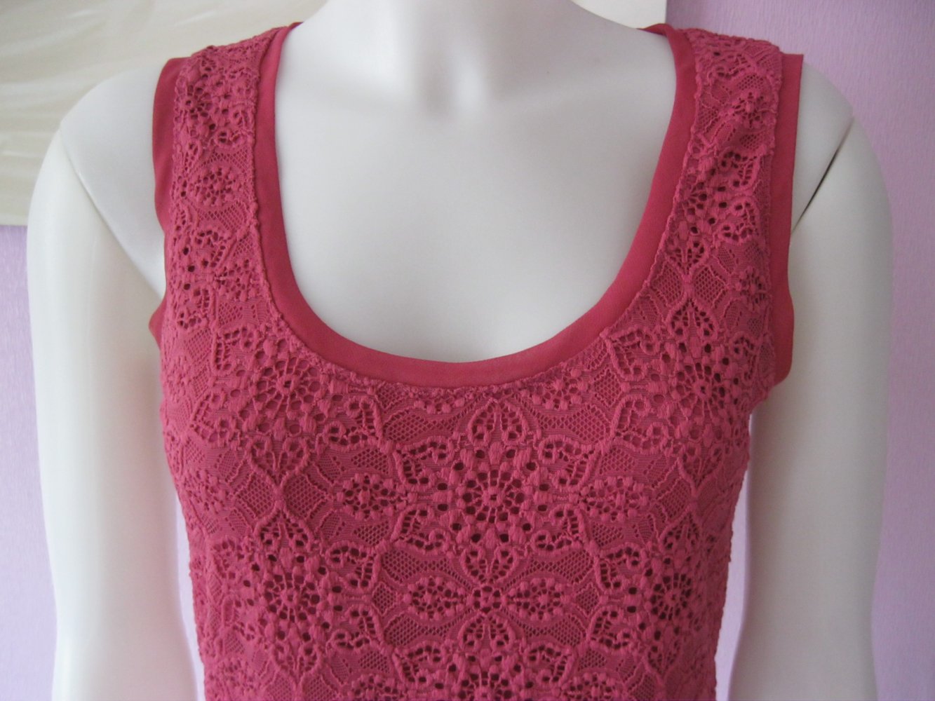 Seiden-Top # Intimissimi  # Spitze # Altrosa # S 