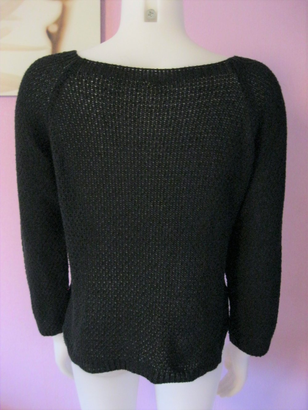 Strickpullover # Made in Italy # Schwarz # M