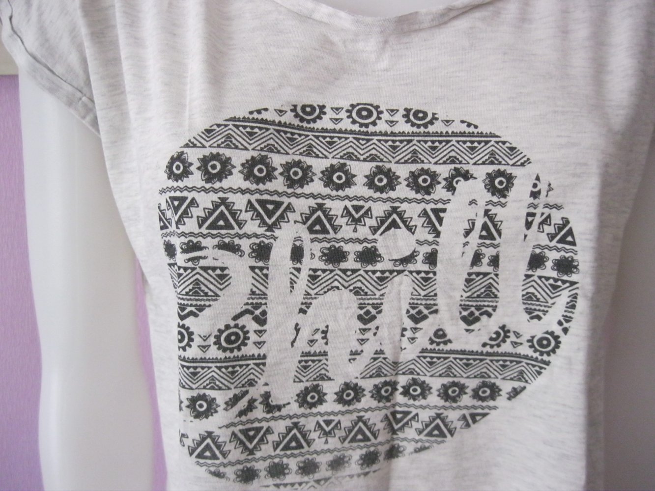 T-Shirt # One lve by Colloseum # Front-Print # Hellgrau meliert # L