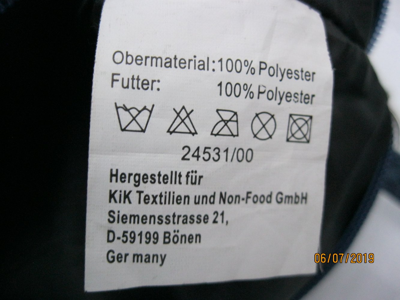 Umhängetasche # Jeansoptik # Quasten # Blau