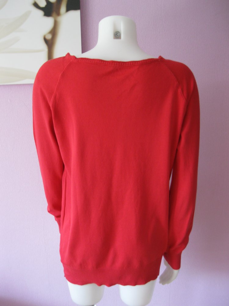 Feinstrick-Pulli # Style Benettom # rot # L