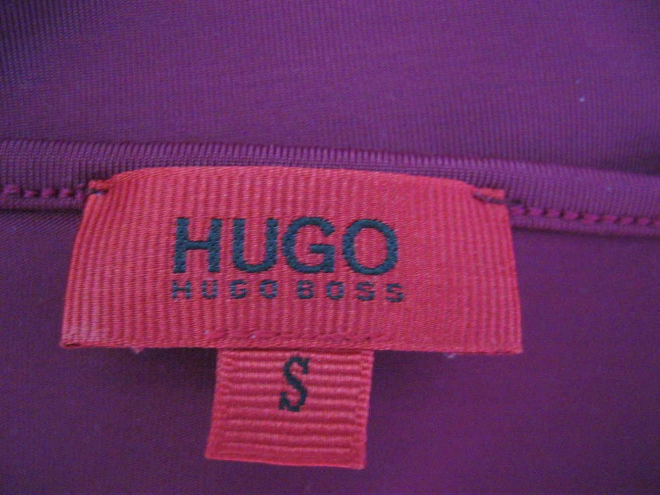 Spaghetti-Top # Hugo Boss # Burgunderrot # S