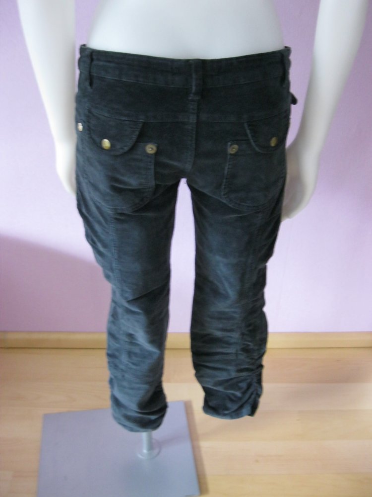 7/8-Hose # John Galliano # Feincord # Petrol # 42 (40) fällt etwas kleiner aus