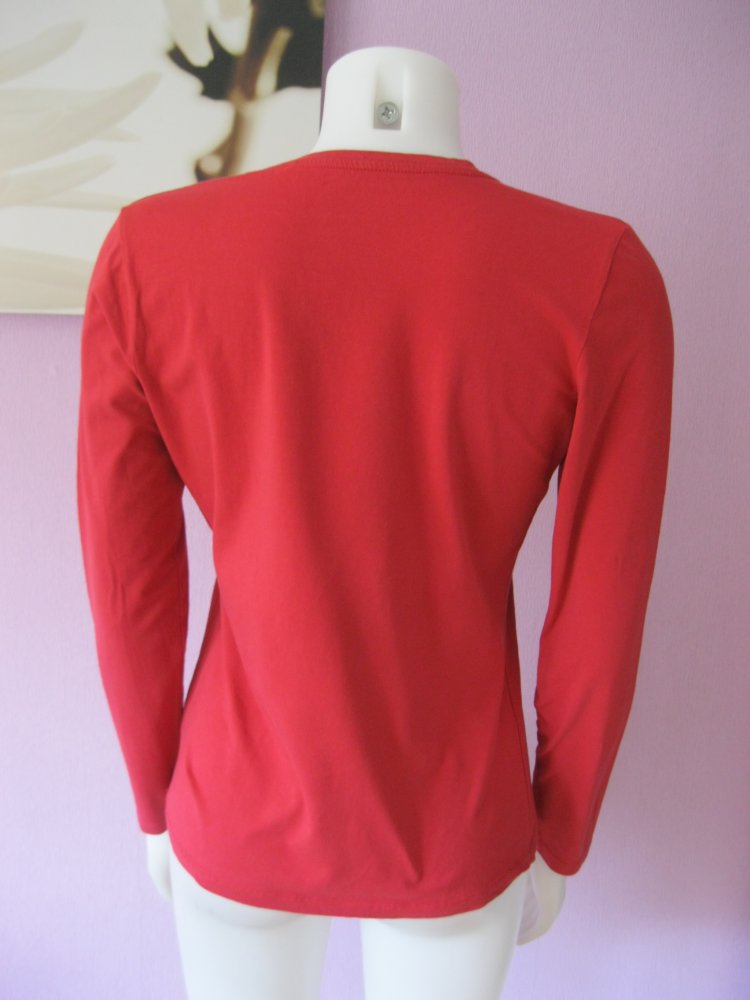 Langarm-Shirt # Manguun # Basic # Rot # M