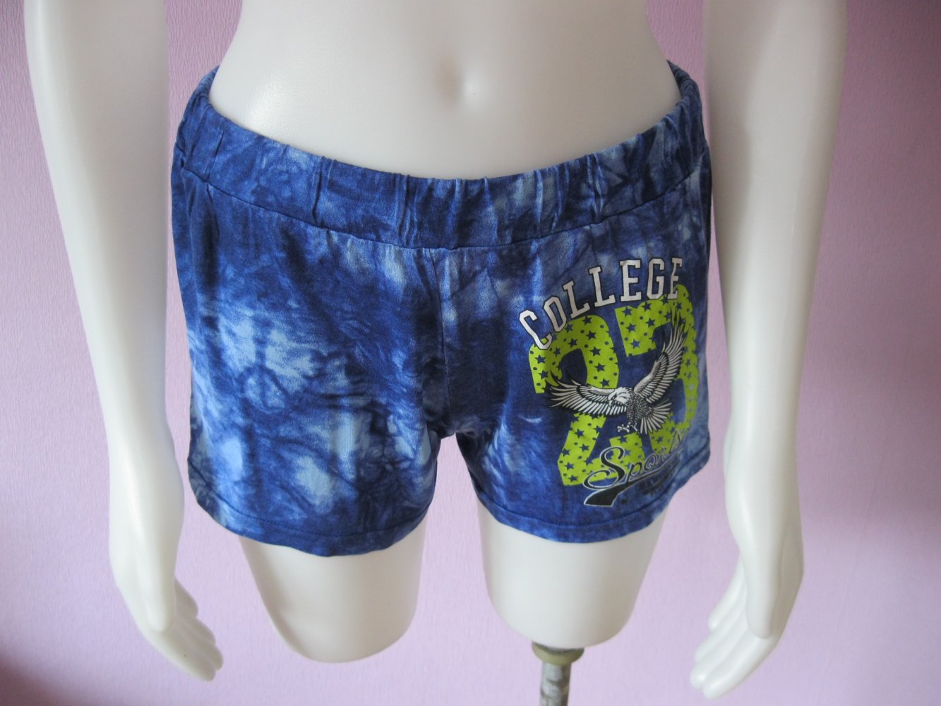  Shorts und T-shirt # Viscose # Blau/Grün # Teknur Underwear # S