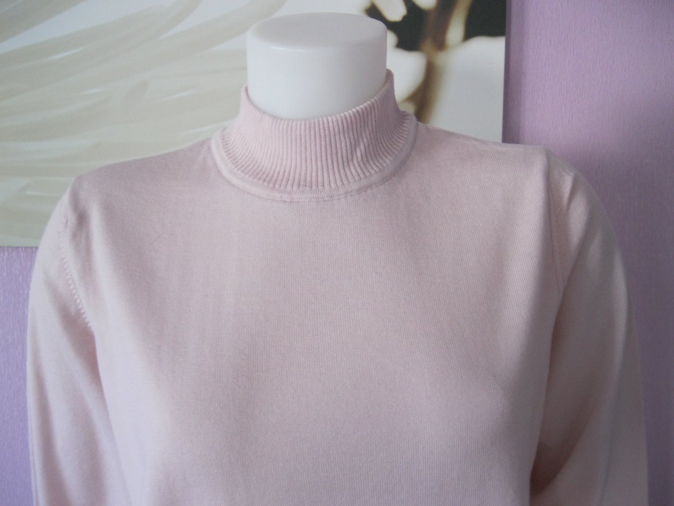 März Feinstrickpulli 100% Schurwolle Rosé 44