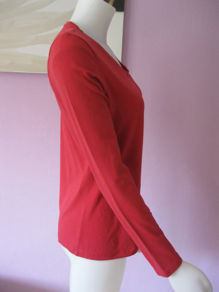 Langarm-Shirt # Manguun # Basic # Rot # M