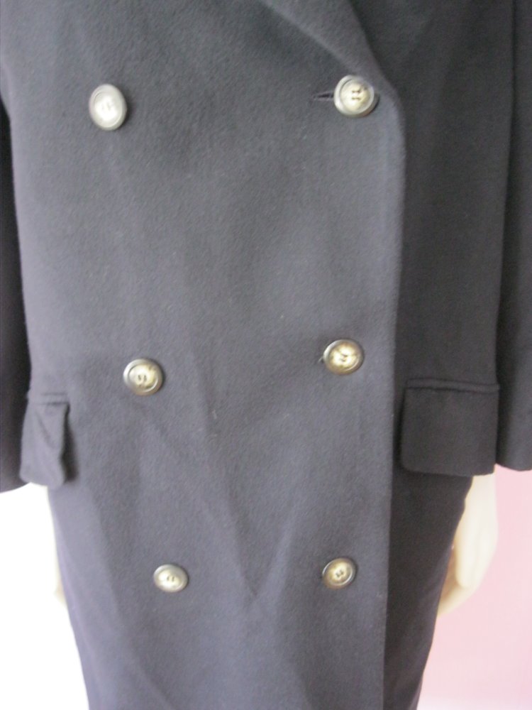 Flick aktuell Mantel Wintermantel 100% Cashmere Schwarz 40