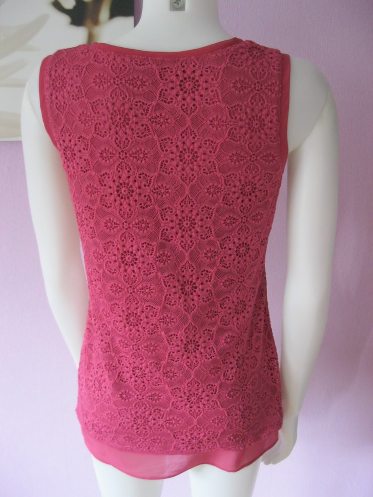 Seiden-Top # Intimissimi  # Spitze # Altrosa # S 