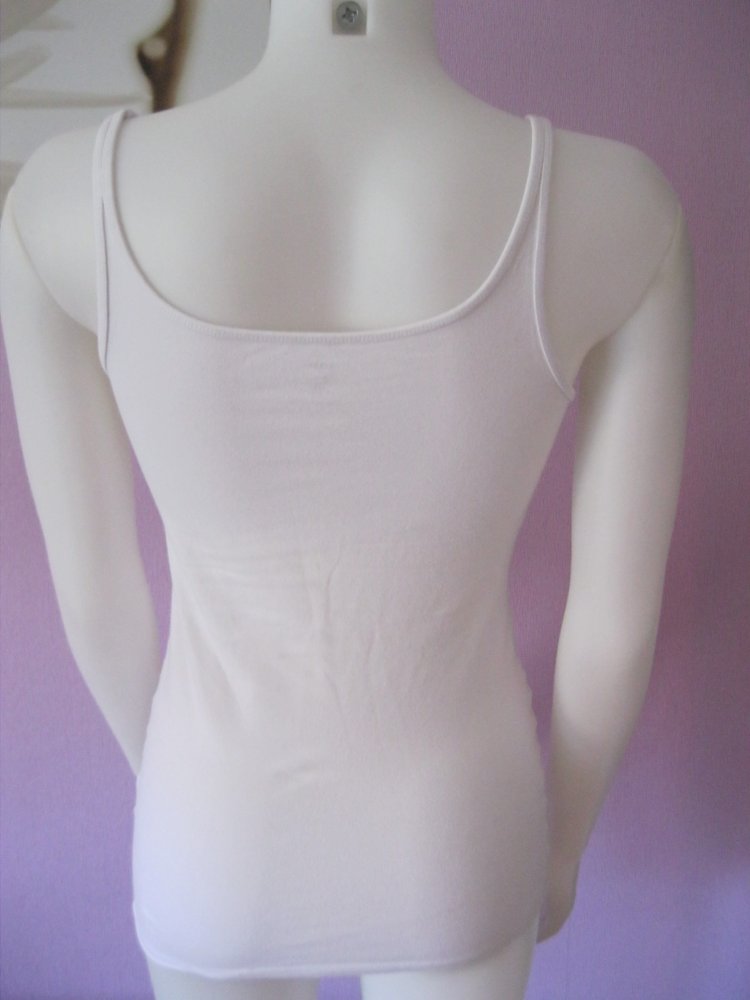 Spaghetti-Top # H&M # Weiß # S