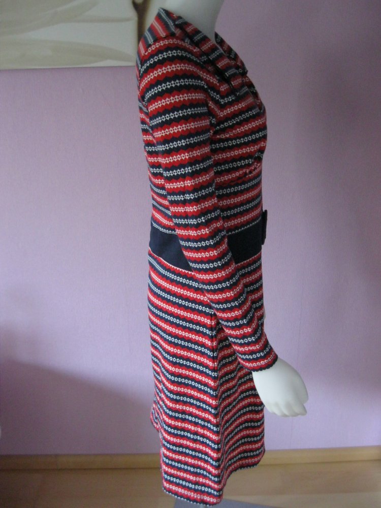 NEU # Kleid # Mademoiselle YéYé # Sixties # blau/rot # Vegan & Fair # M