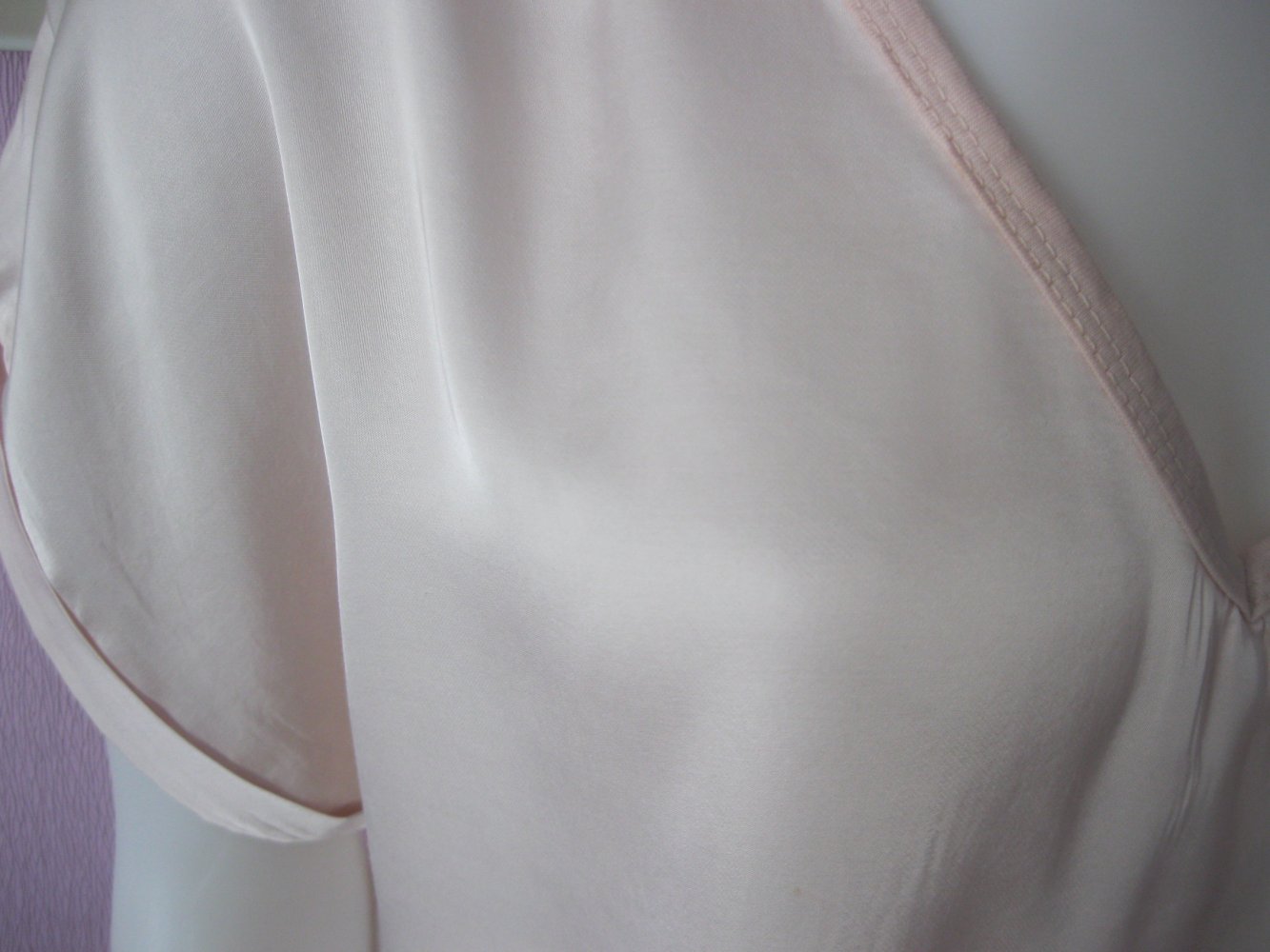 Blusen-Shirt # Sarah # Kurzarm #  Made in Italy # Rosé # M/L
