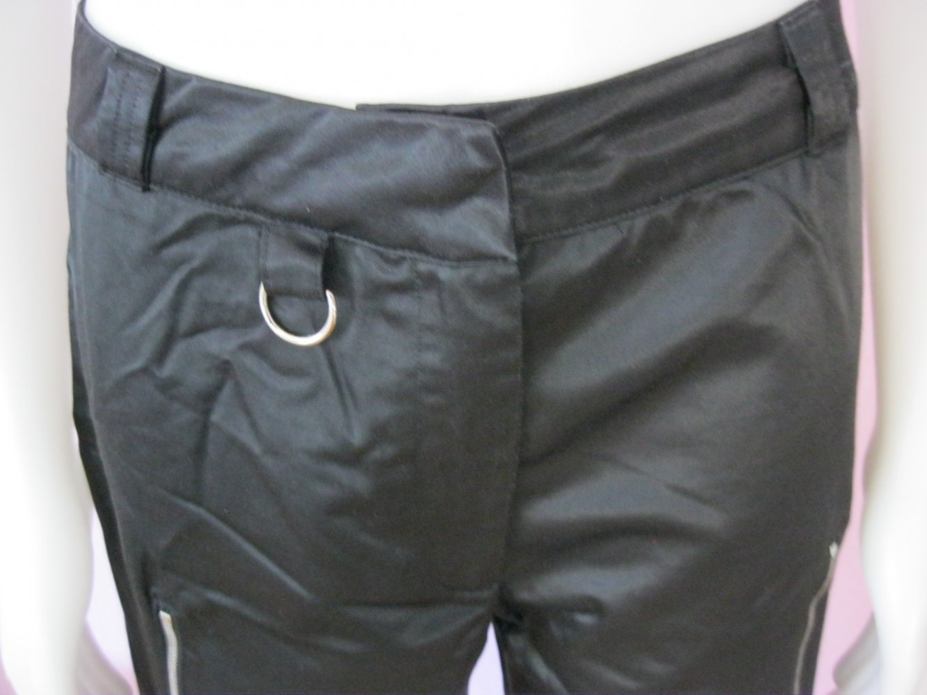 Stoffhose # Lisa Valli Jeans # Reißverschluss # Schwarz # 31